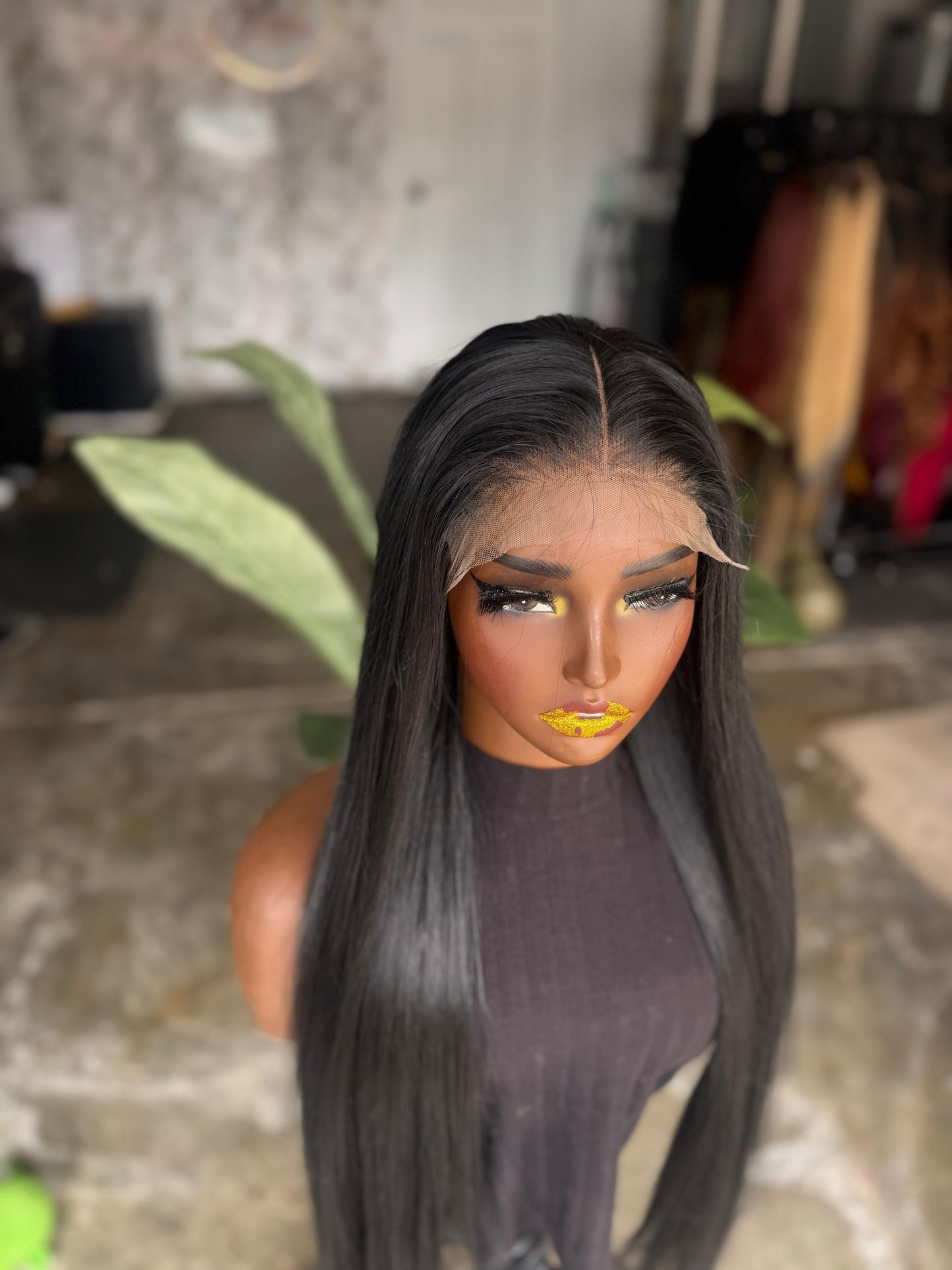 Pearl Black Unit | 30" Hair Blend 5x5 Closure Ready to Ship Glueless Wig