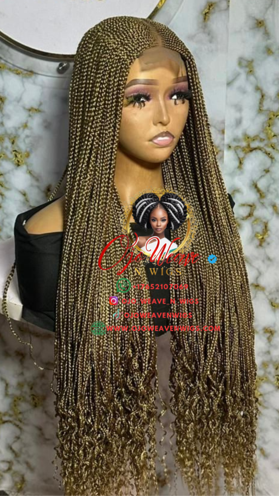 Bianca Curly Wig -ready to ship  in Color 27