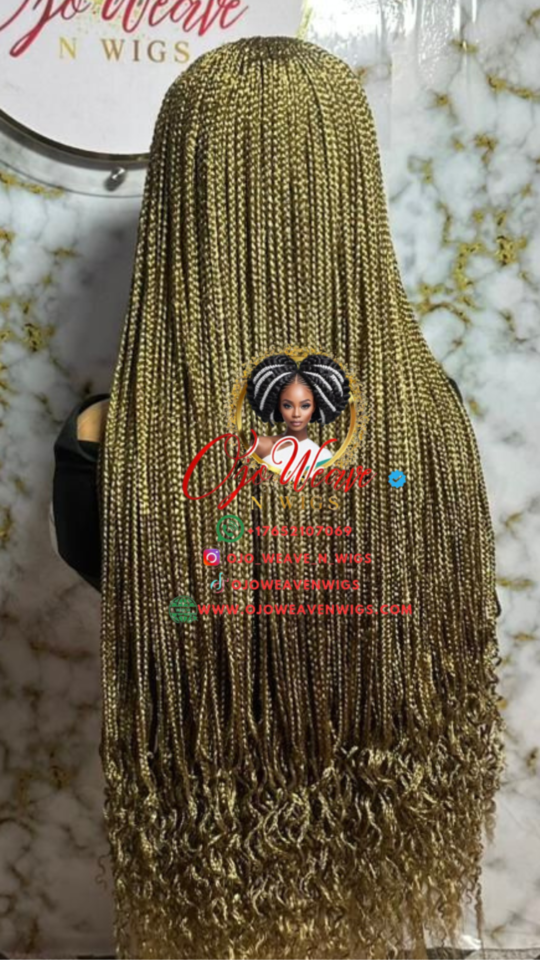 Bianca Curly Wig -ready to ship  in Color 27