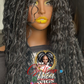 Boho Wig with 5x5 Closure - 18" - 1B : Made to Order