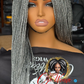 Liz Unit: 14" Grey Micro Braid Wig - Pre Order