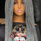 Liz Unit: 14" Grey Micro Braid Wig - Pre Order