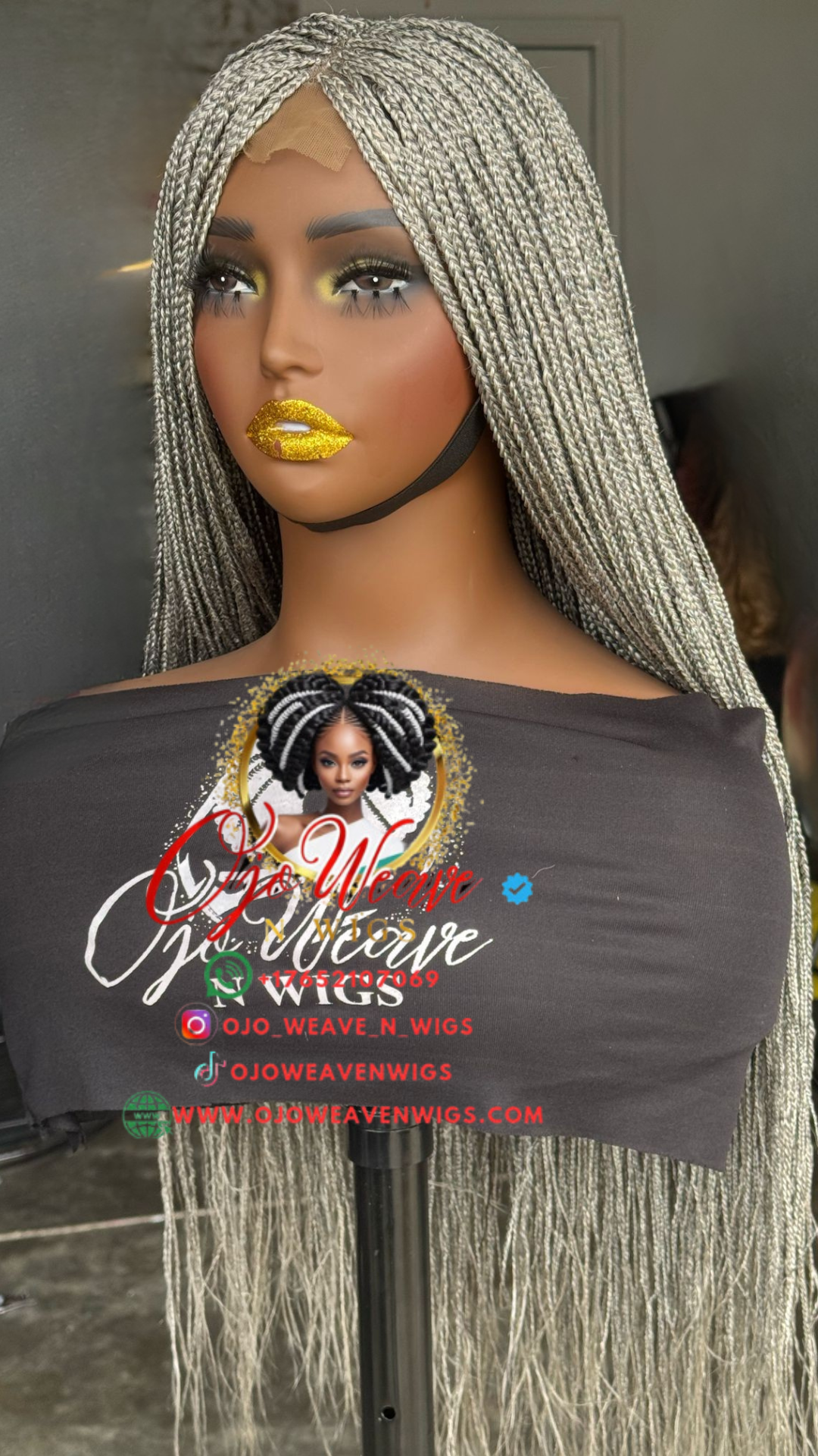 26" Grey Micro Braids - Ready to Ship