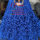 Bianca Curls Vibrant Blue: Ready to Ship