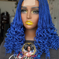 Bianca Curls Vibrant Blue: Ready to Ship
