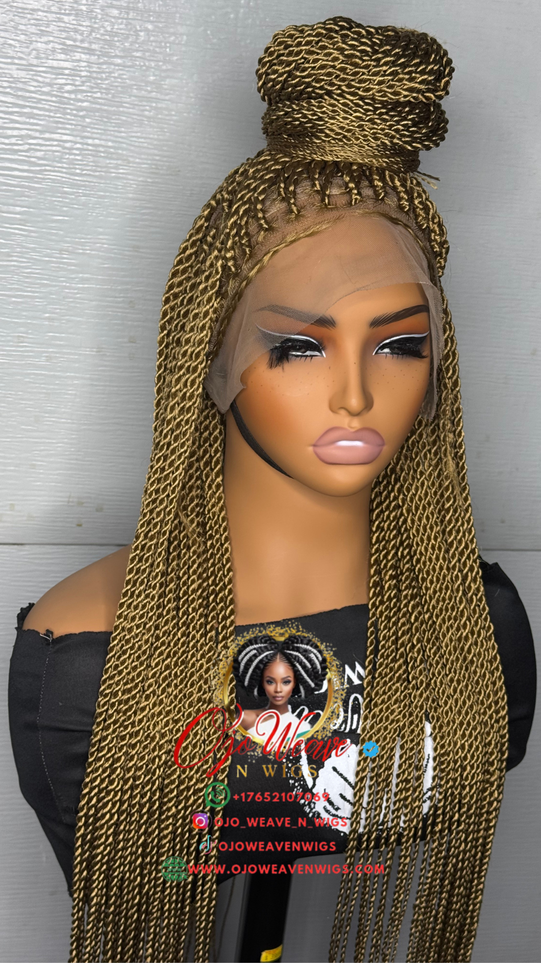 Full Lace Senegalese Twist Wig - Shey Unit: made to order