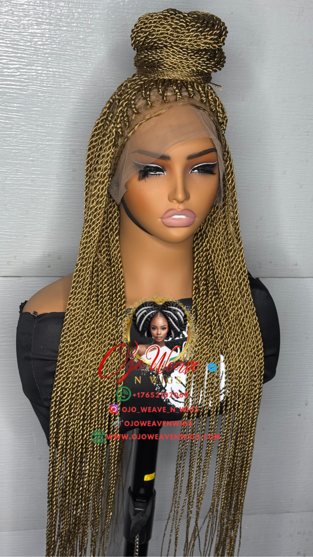 Full Lace Senegalese Twist Wig - Shey Unit: made to order