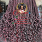 Bianca Curls Highlighted Burgundy: Ready to Ship