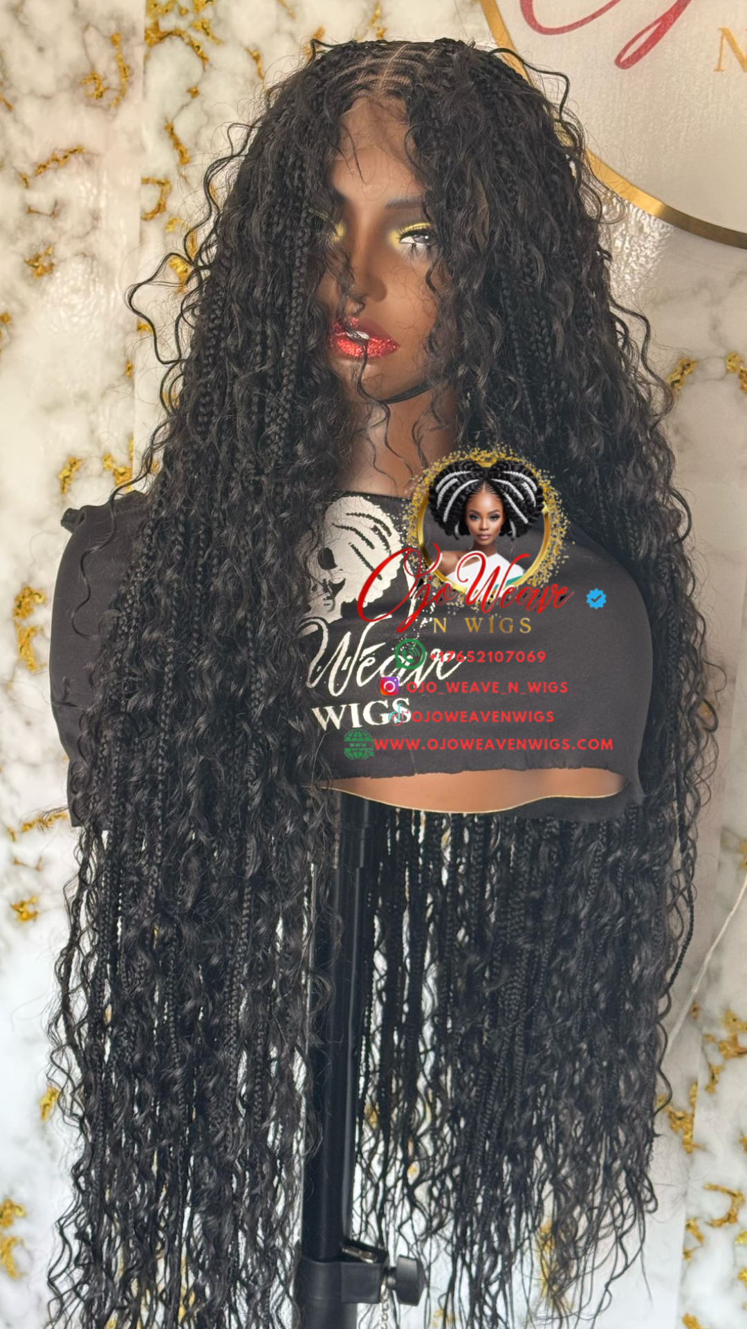 30" Boho Gift Unit: Natural Black 1B, Ready to Ship