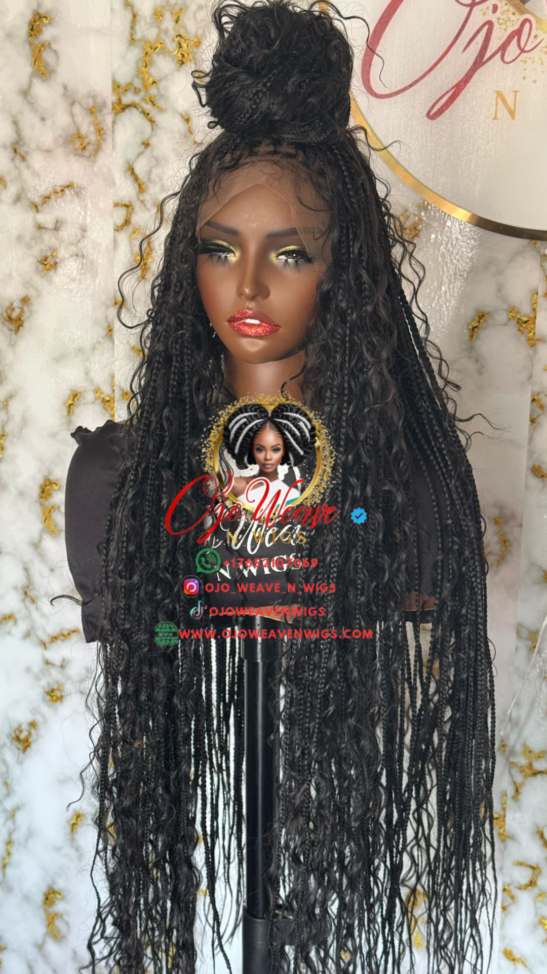 30" Boho Gift Unit: Natural Black 1B, Ready to Ship