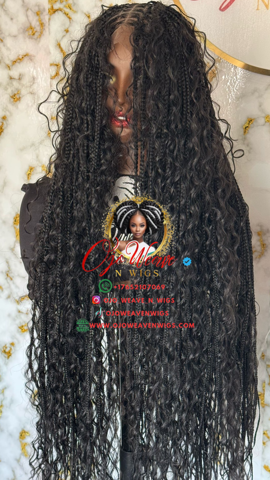 30" Boho Gift Unit: Natural Black 1B, Ready to Ship