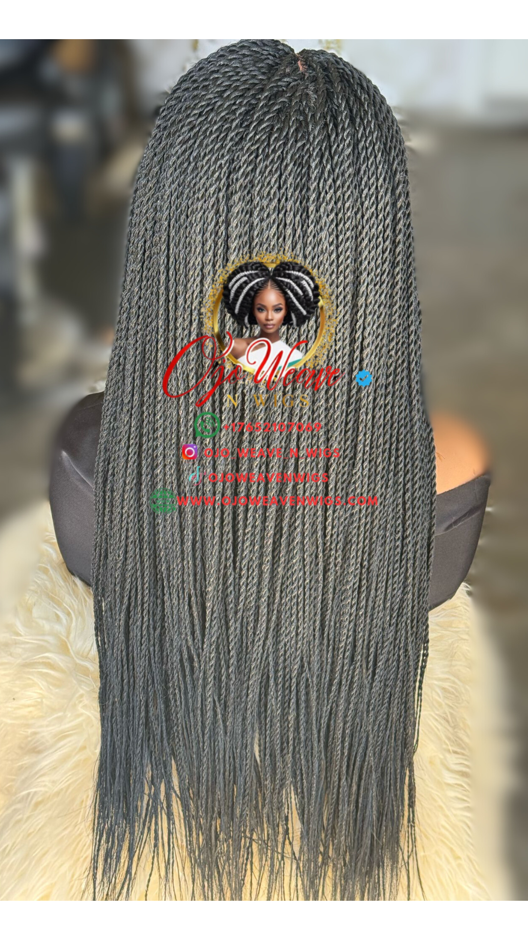 Black Luna Wig - 24/26 Inch - Ready to Ship
