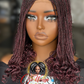Bianca Burgundy Curl Wig - Made to Order