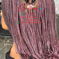 Bianca Burgundy Curl Wig - Made to Order