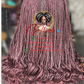 Bianca Burgundy Curl Wig - Made to Order