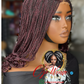 Bianca Burgundy Curl Wig - Made to Order