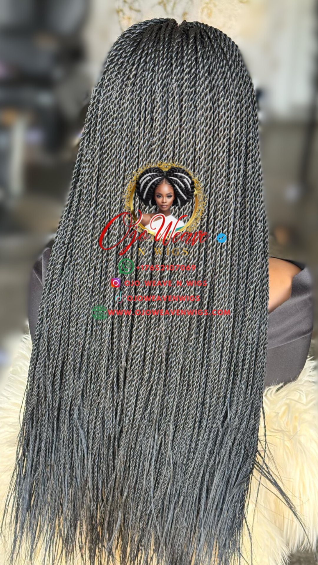 Luna Black 20 Inch Wig - Ready to Ship