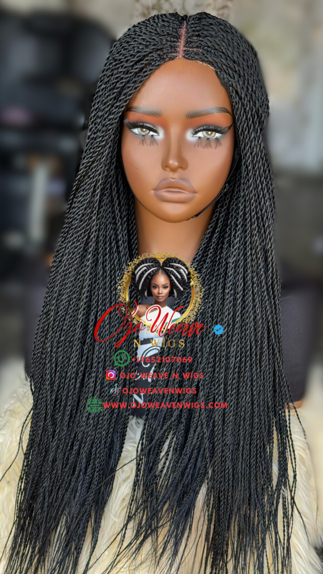 Luna Black 20 Inch Wig - Ready to Ship