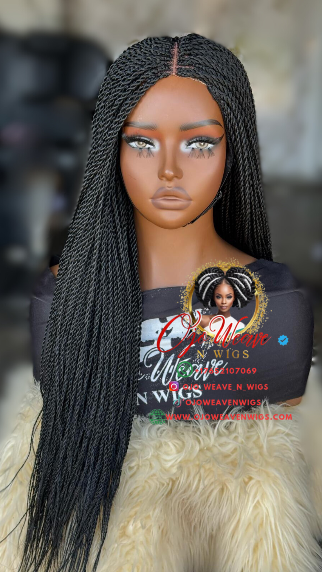 Luna Black 20 Inch Wig - Ready to Ship