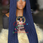 Water Dark Blue Wig - 28 Inch, Ready to Ship
