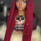Burgundy Esther Closure Wig - Ready to Ship
