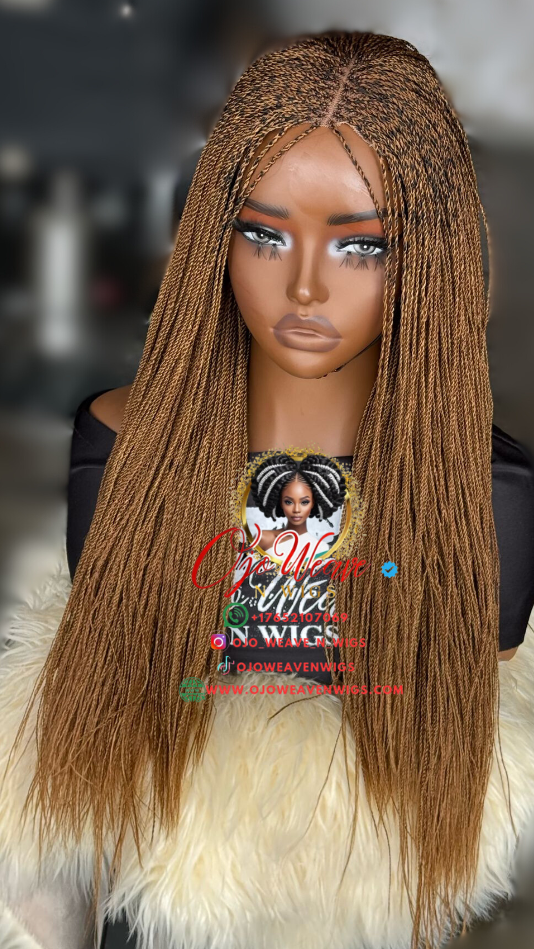 Esther 18 Inch Color 30 Wig: Ready to Ship