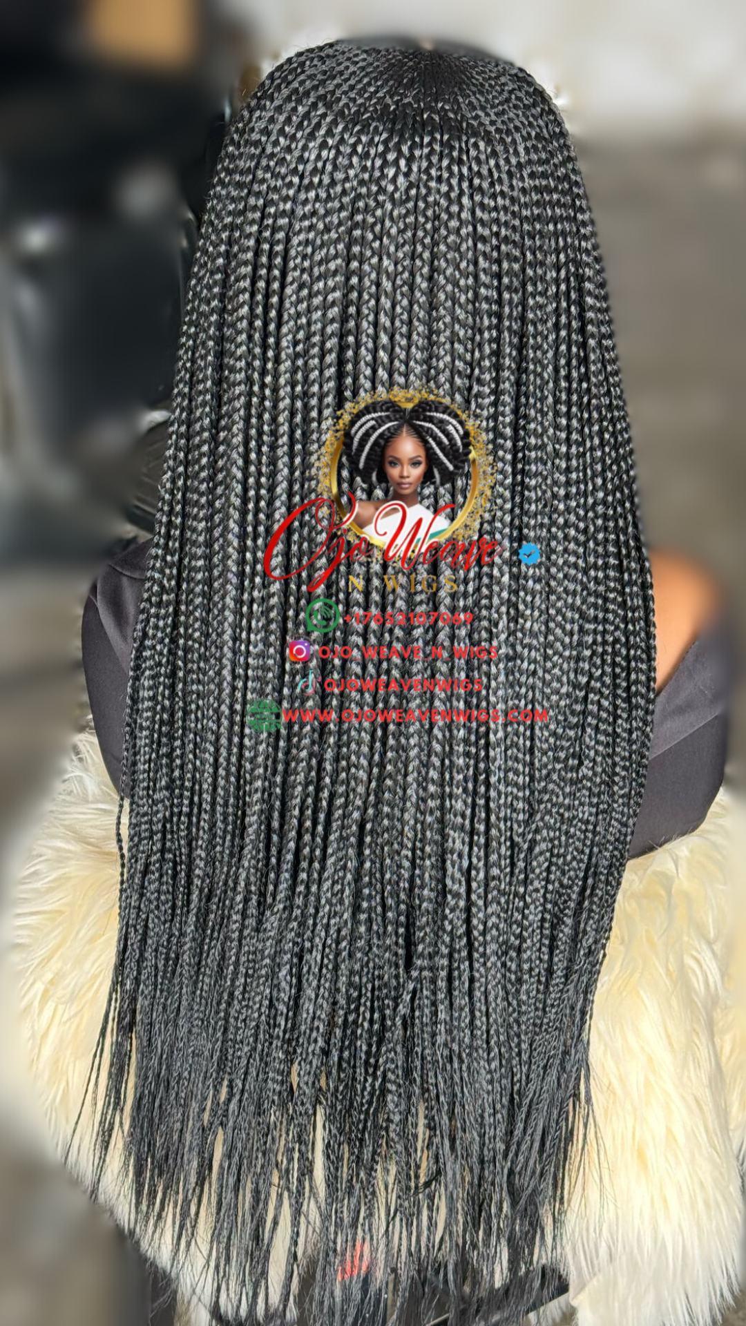 Black 20 Inch Wig - Bianca, Ready to Ship