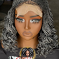 Ava Unit - Salt & Pepper Curly Wig: Made to Order