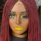 Komiko Burgundy 12-inch Bob Wig - Ready to Ship