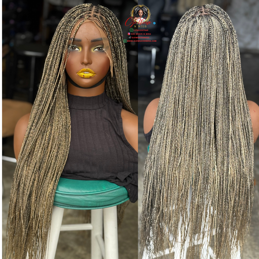 Frontal Ear To Ear Knotless Braids 28/30 Inch Made To Order Wig