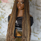Full Lace Human Hair Knotless Braids Wig | Ready to Ship 30 Inch
