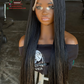 Micro Braids Wig | Ready-to-Ship 28-Inch Human Hair Frontal Wig