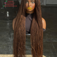 Senegalese Twist Closure Wig Ready to Ship 26/28 Inch Color 30/33 Mix