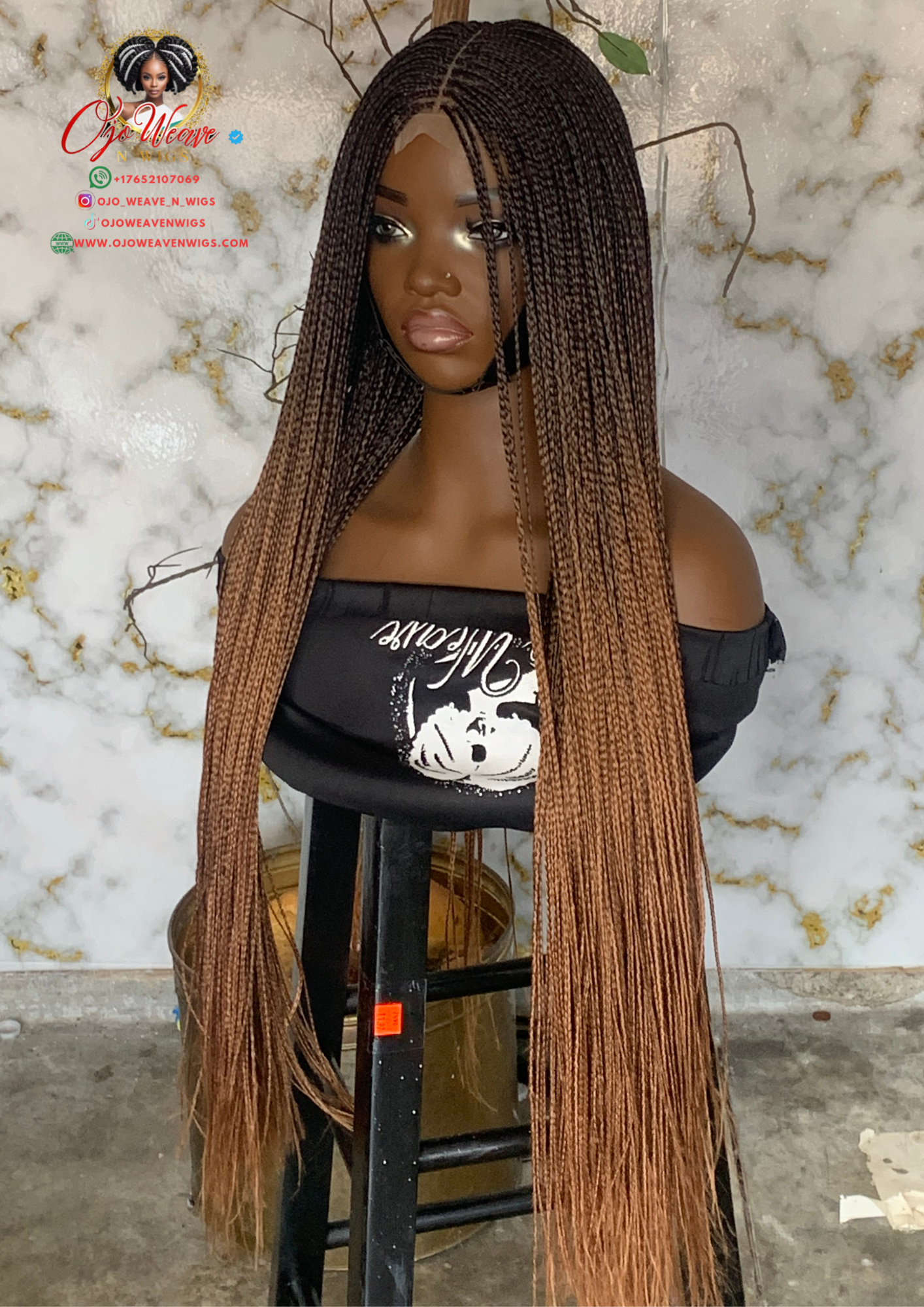 Sisi Bone Wig: 30-Inch Bone Straight Closure Wig | Ready to Ship