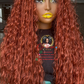 Ready to Ship: 24-Inch Ginger Boho Closure Wig