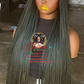 Sisi Bone Straight Human Lace Wig: Color 1B