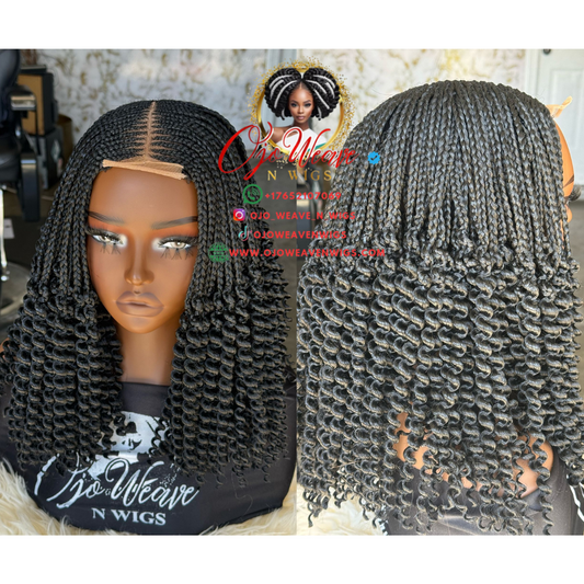 Ana Unit Wig with The Color Black Ready to Ship