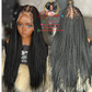 13x6 Knotless Human Hair Wig (Black) - Ready to Ship