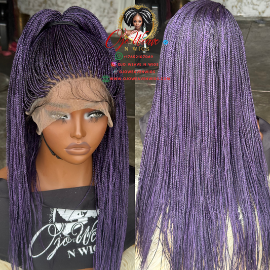 Vibrant Purple Full Lace Wig | 20/22 Inch Made-to-Order