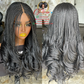 18/20" French Curl Glueless Closure Wig: Made to Order