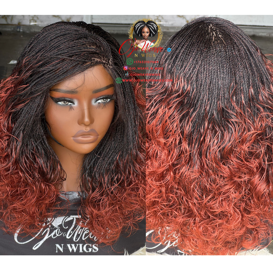 Ruby Full Lace Wig in Ginger Color: Ready to Ship