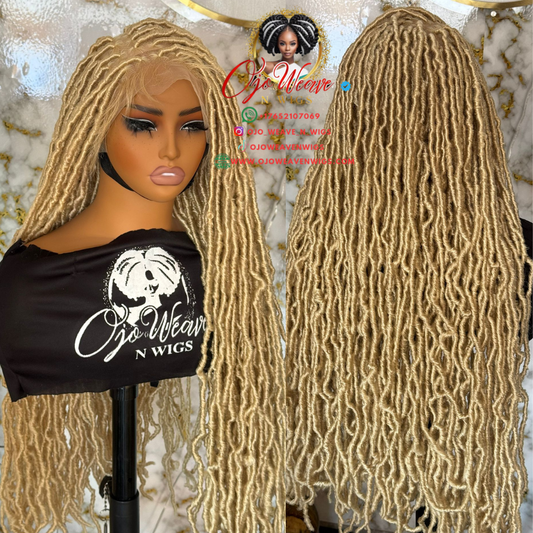 Nini Unit Fox Locs Wig: Ready to Ship Color Blonde