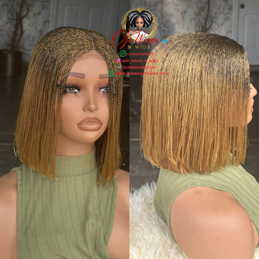 Laiyah Unit: 10-Inch Micro Twist Bob Wig - Ready to Ship