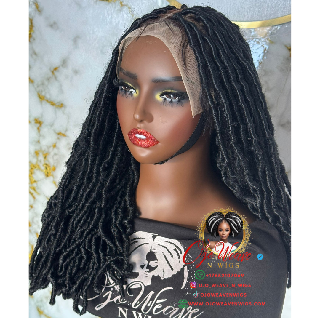 Nini Unit Fox Locs Color Black Ready to Ship