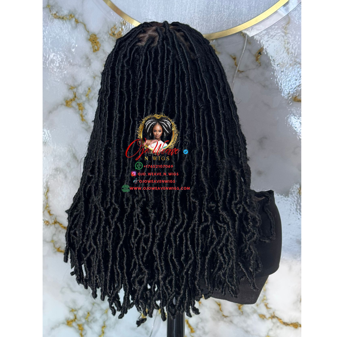 Nini Unit Fox Locs Color Black Ready to Ship