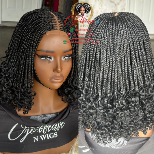 Bianca Curly Closure Glueless Wig  Black - Pre Order