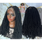 Nini Unit Fox Locs Color Black Ready to Ship