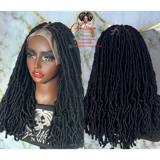 Nini Unit Fox Locs Color Black Ready to Ship
