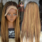 20" Asake Frontal Knotless Braids - Human Hair Lace Ready to Ship