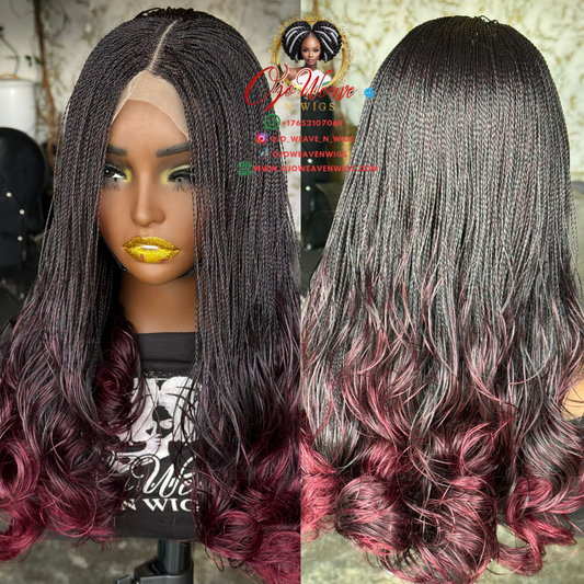 Amena Unit - Braided French Curl Wigs: Ready to Ship